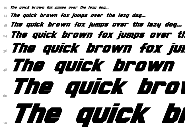 Hauser font waterfall